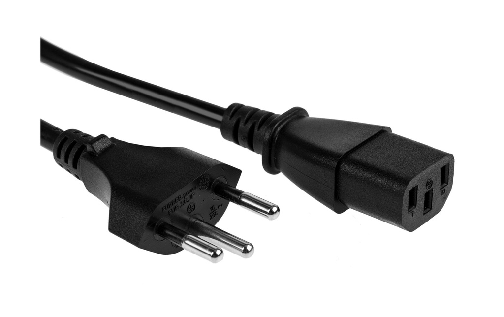 FURBER.power Câbles d’alimentation C13-T12 1.0 m Noir