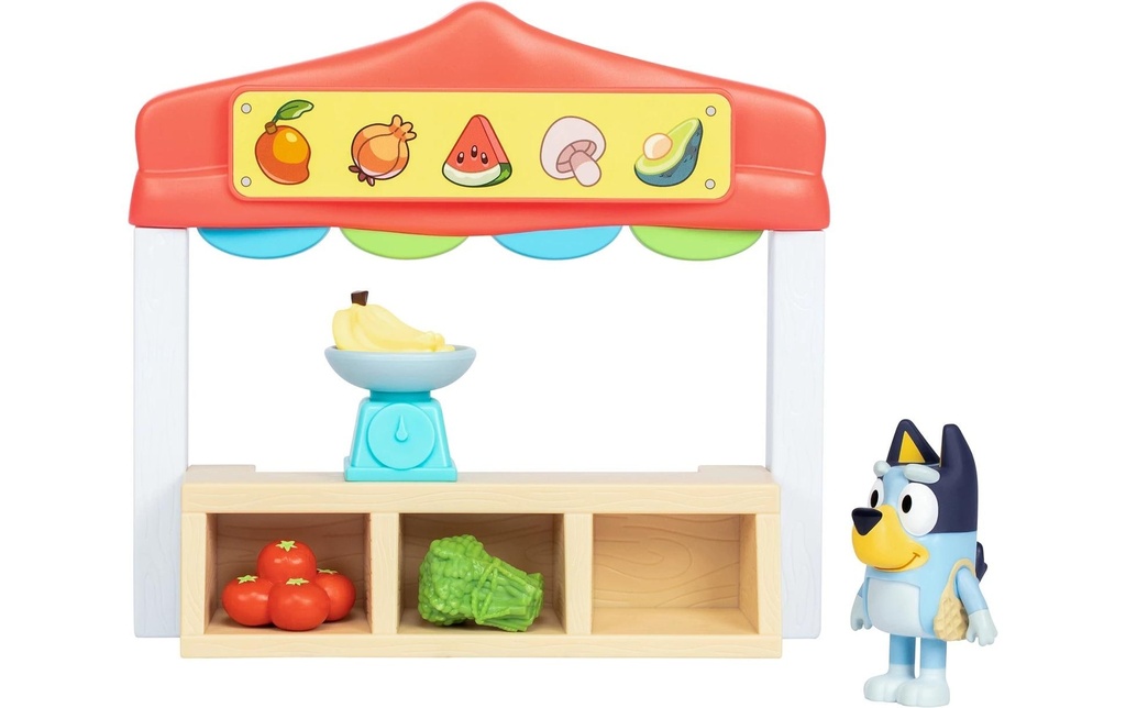 moose Ensemble de pions Stand de marché Bluey