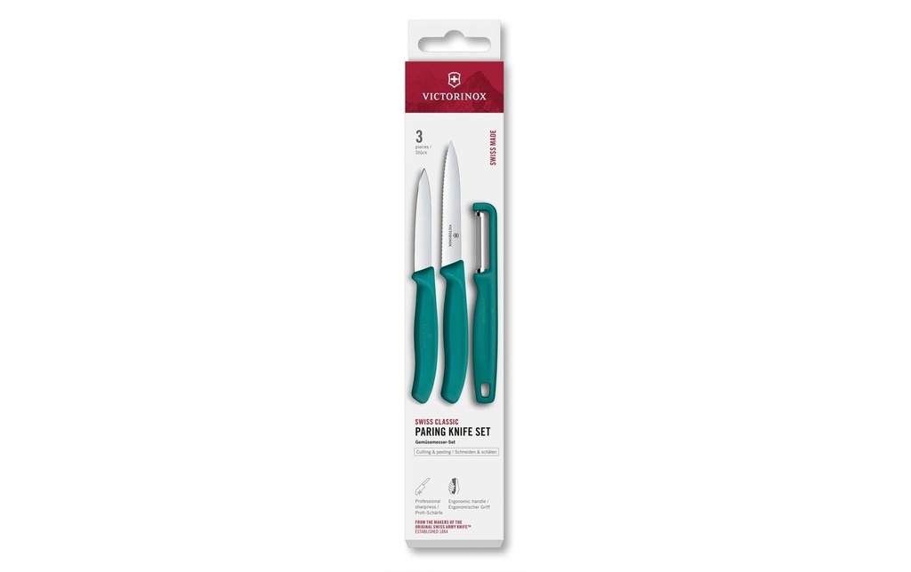 Victorinox Jeux de couteaux Swiss Classic, Vert