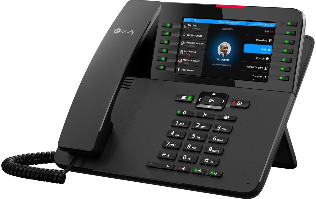 MITEL Téléphone de bureau OpenScape CP710 Noir