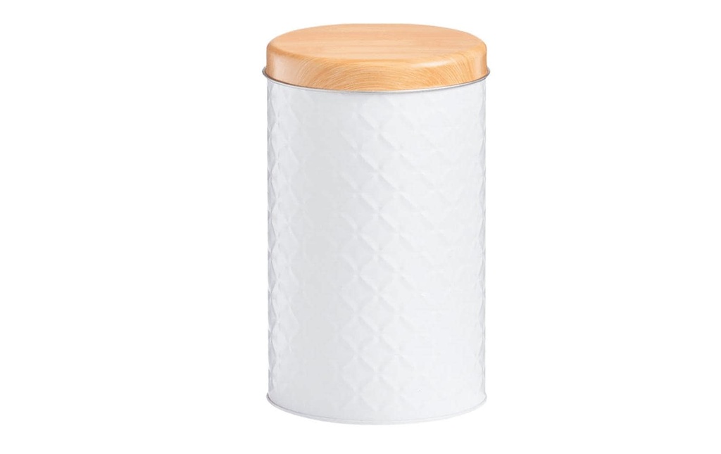 Zeller Present Boîte à provisions Scandi 1.37 l, Blanc