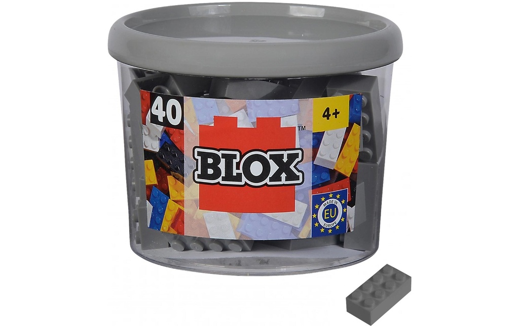 BLOX Briques 40 pierres grises de 8