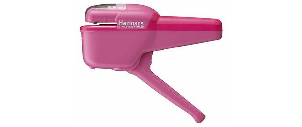 Harinacs Agrafeuse Standard Sans pince, 8 feuilles, rose