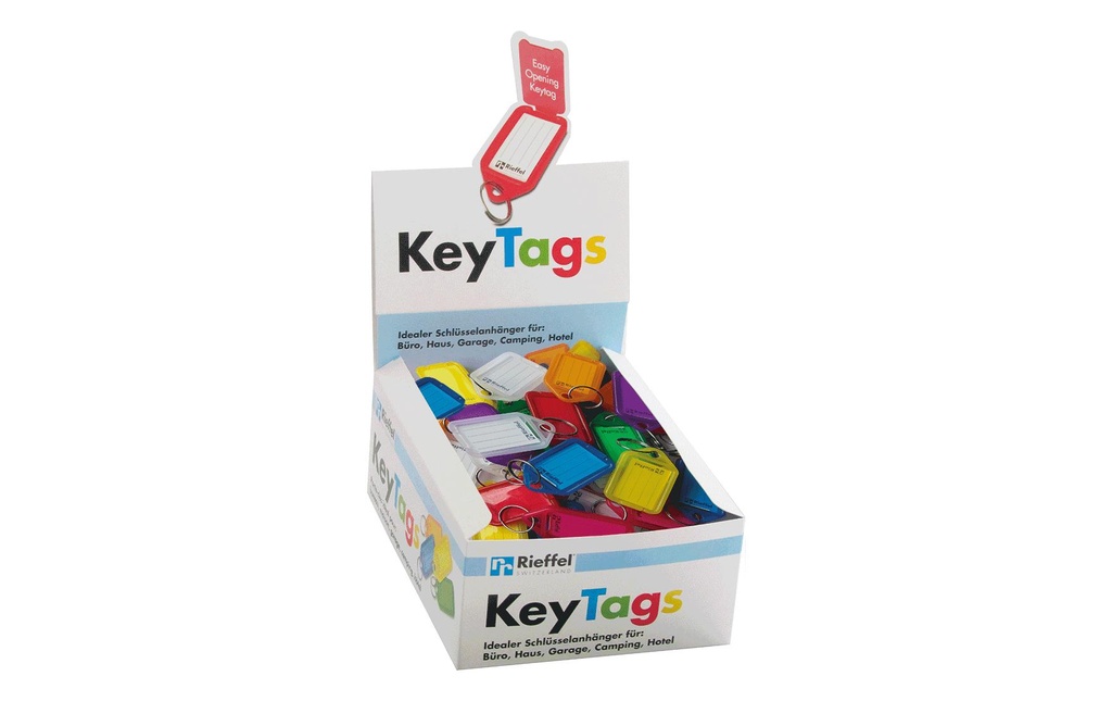RIEFFEL Etiquettes de clés KT1000 ass. (100 pces)