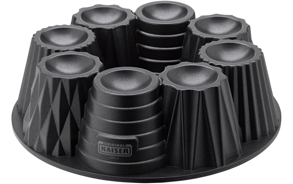 Kaiser Moule à pâtisserie à motif Tartelettes et tartelettes 26 cm, Noir