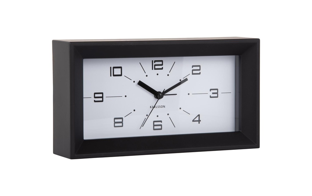KARLSSON Réveil Lujo Rectangle Black