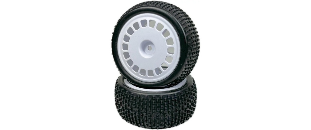 Absima 1:10 Jeu de roues de buggy Mini Block arrière blanc (2)