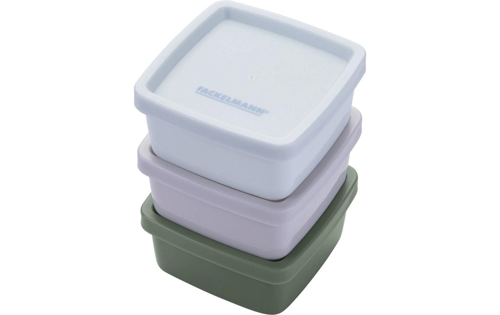 Fackelmann Boîte casse-croûte Be The Move, angulaire, Beige/Gris/Vert