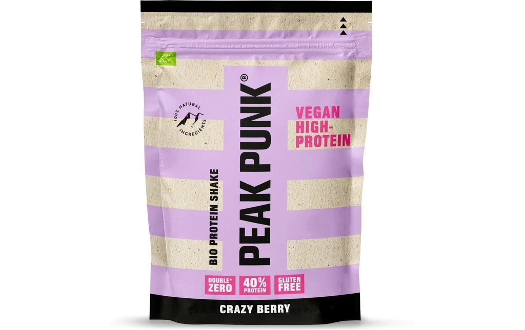 PEAK PUNK Poudre Bio haute protéines shake fou baies Baies 250 g