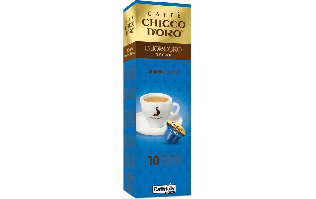 Chicco d'Oro Capsules de café Caffitaly Système Cuor d'Oro décaféiné 10 pièce