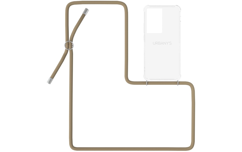 Urbany's Necklace Case Galaxy S21 Ultra Beach Beauty Transparent