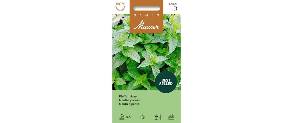 Samen Mauser Semence menthe poivrée