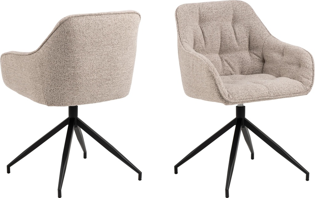AC Design Chaise Brooke Monza2, 1 pièces, Beige