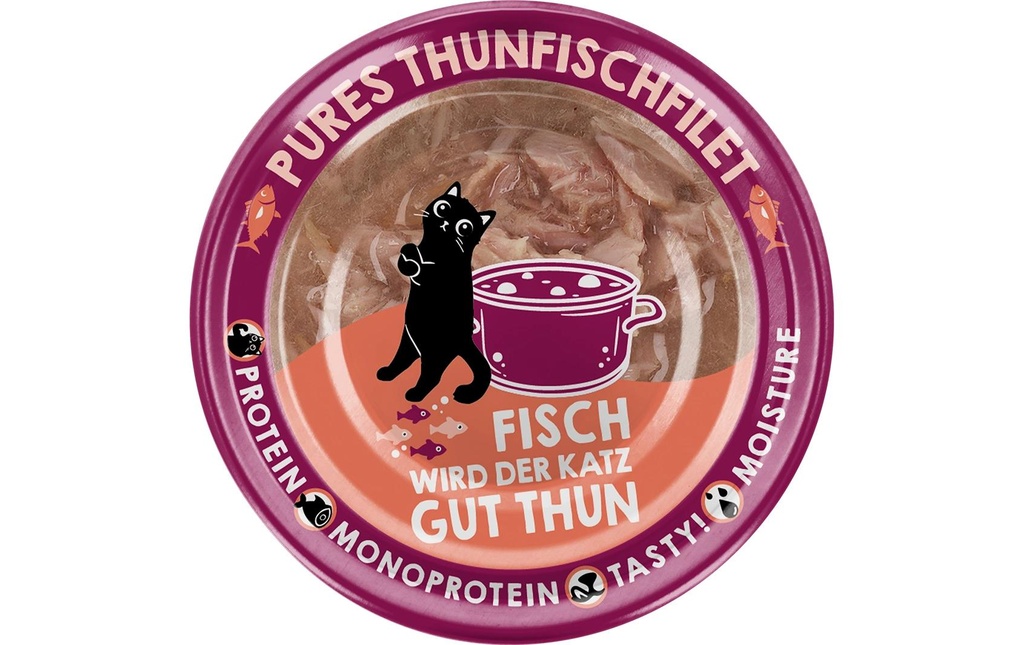 Lucky Lou Extra Food Filet de thon en bouillon, 70 g