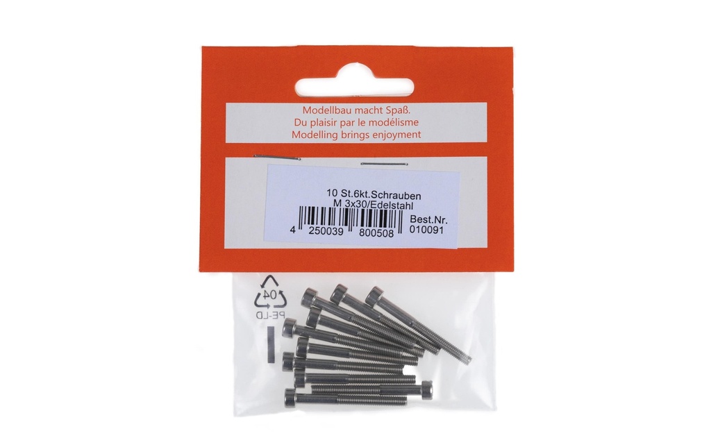 OEM Vis à tête cylindrique M3x30 mm acier inoxydable