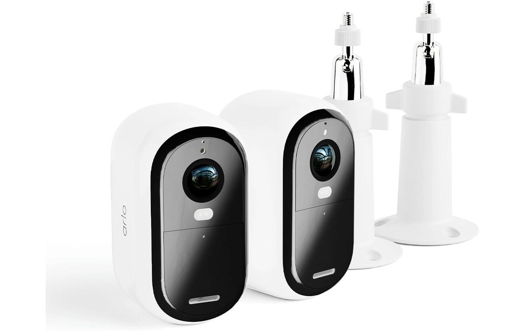 Arlo Outdoor FHD (Gen 2) VMC2250 Blanc, lot de 2 avec 2 supports