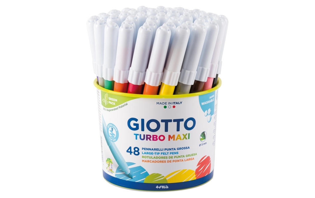 Giotto Crayon feutre Turbo Color Maxi 48 pièces