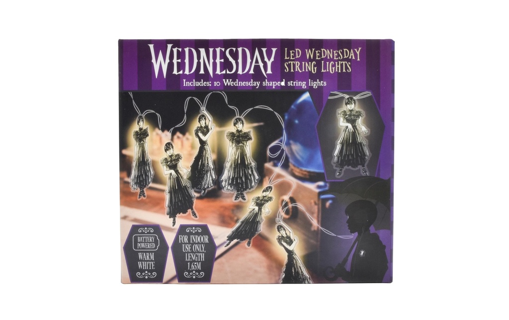 Thumbs Up! Wednesday Guirlandes lumineuses Dance Pose Noir