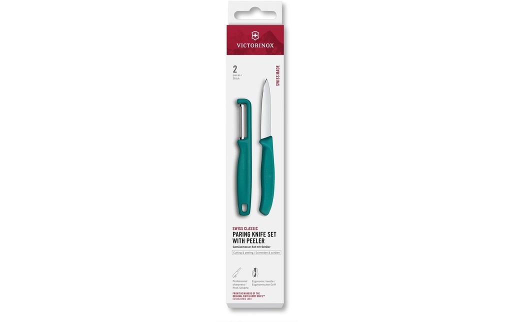 Victorinox Jeux de couteaux Swiss Classic, Vert