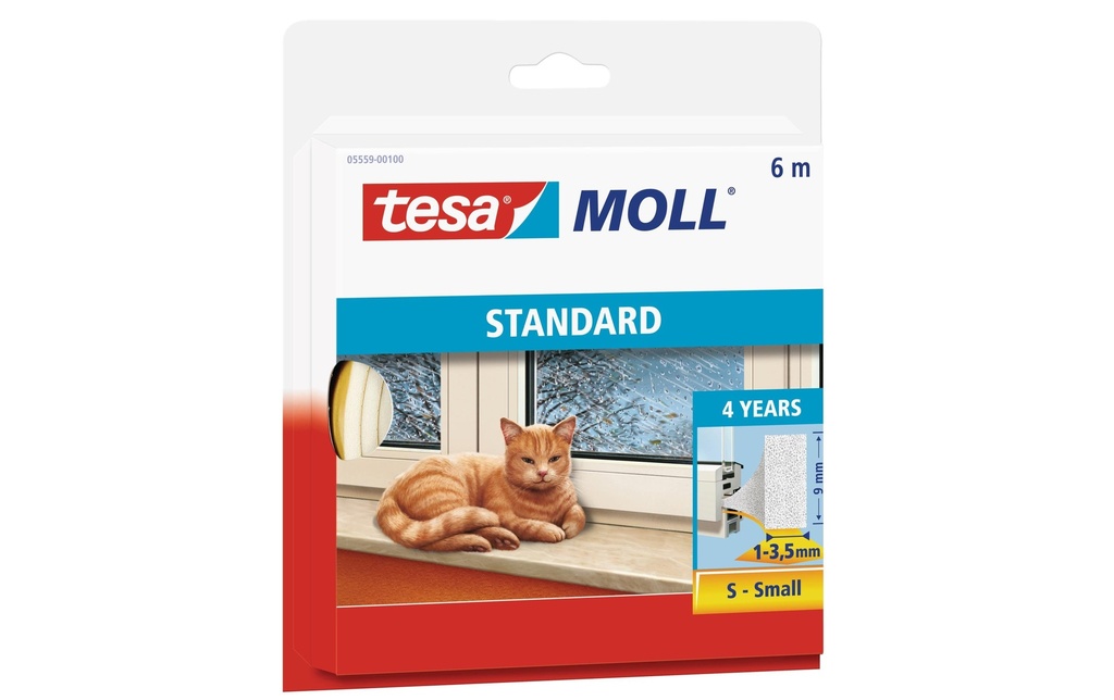tesa Bande d’étanchéité MOLL Standard 1, Blanc