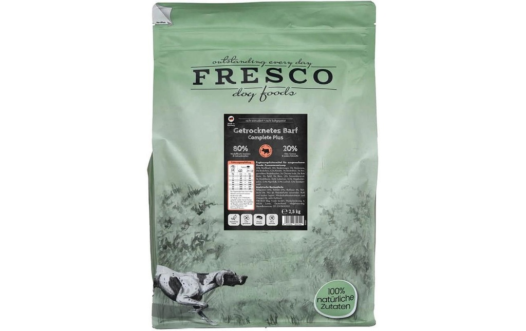 FRESCO Alimentation sèche BARF Complete Plus Bœuf, 2.5 kg