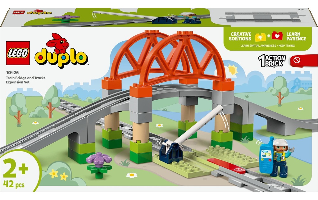 LEGO® DUPLO® Pont ferroviaire et rails 10426