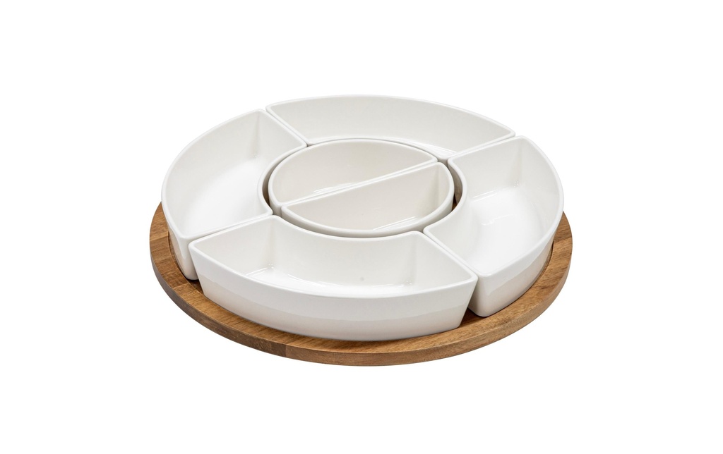 Ladelle Set de barquettes Alto Serve et Share 7 pièces, pivotant