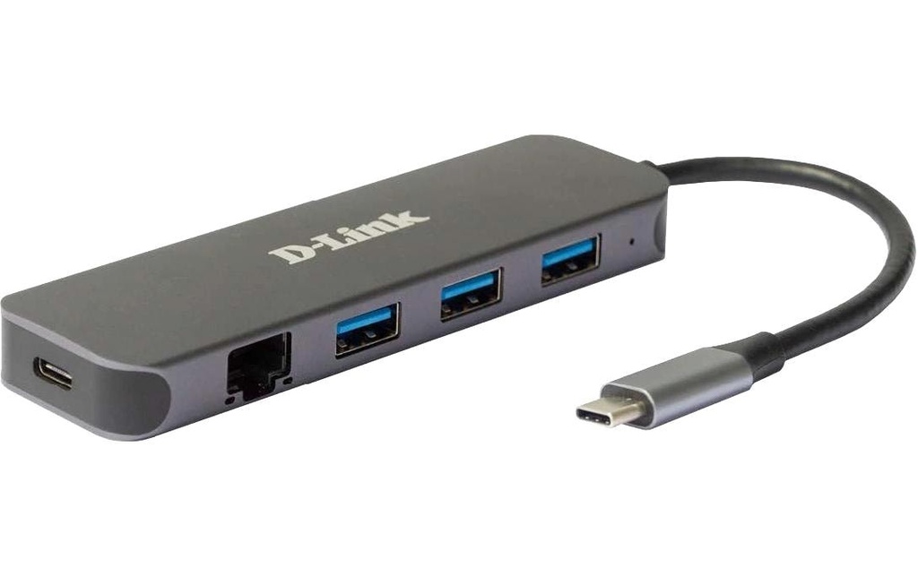 D-Link Station d'accueil DUB-2334 Hub USB-C USB Type-C/USB Type-A