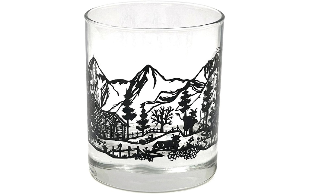 Heidi Cheese Line Verre Cut 300 ml, 1 Pièce/s, Transparent