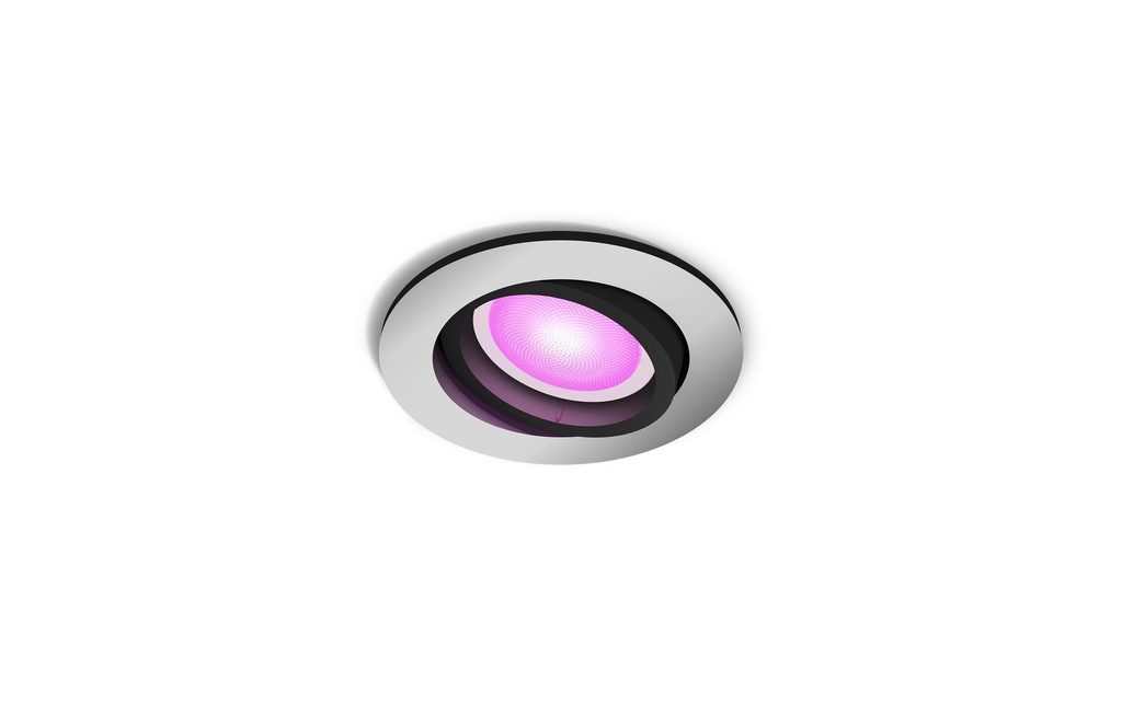 Philips Hue White & Color Ambiance Centura Spot à encastrer Rond Aluminium