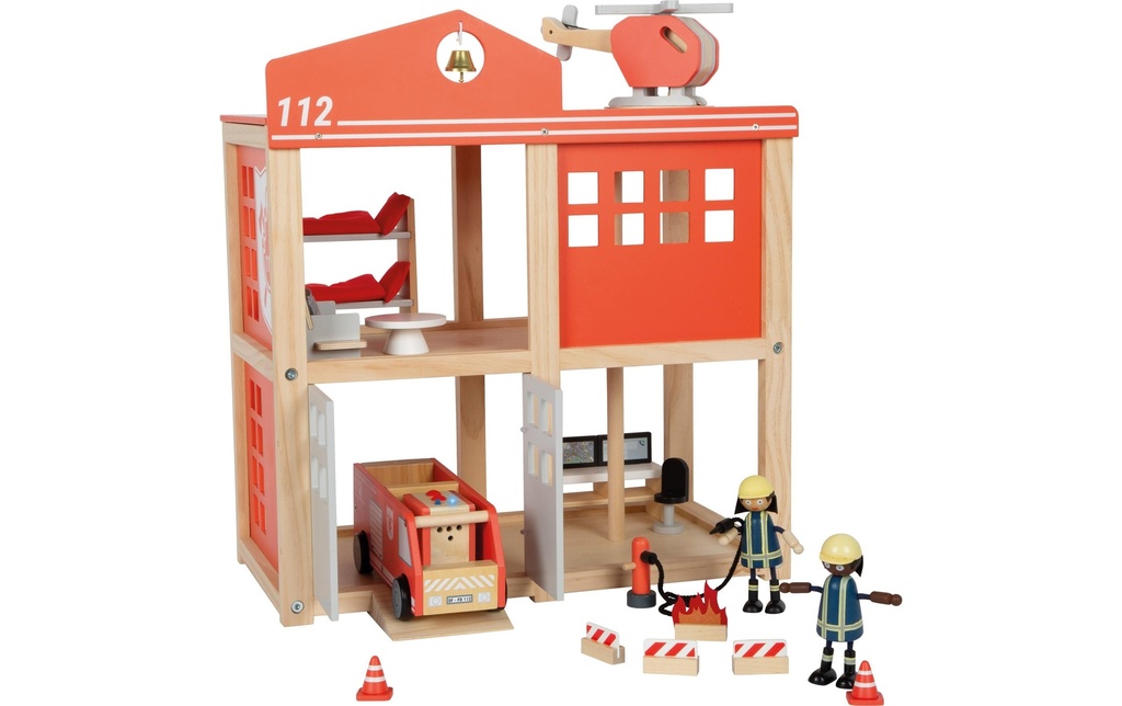 small foot Grande caserne de pompiers avec accessoires