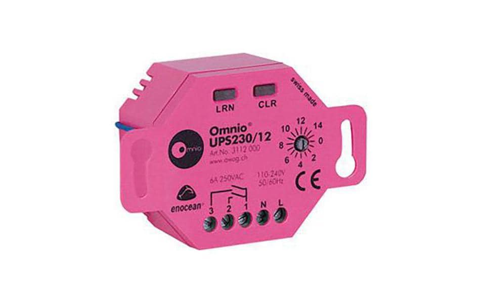 Omnio Actionneur de commutation radio EnOcean UPS230/12 2 canaux