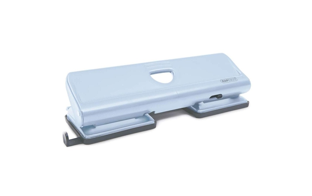 Rapesco 720 Perforateur métallique 4 trous Capacité de 20 feuilles, bleu clair