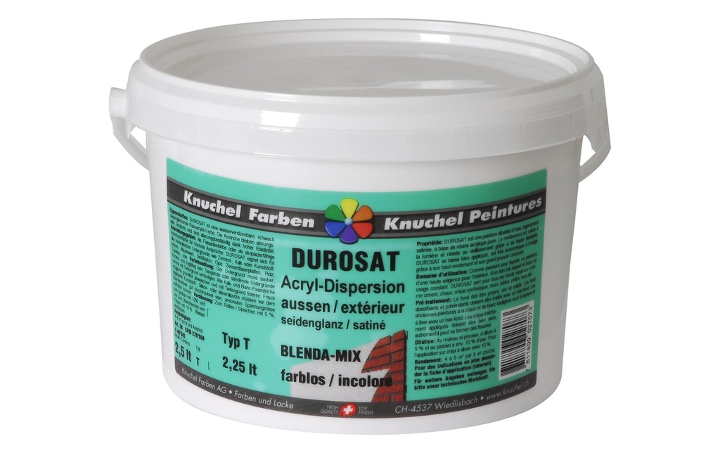 Knuchel Dispersion extérieure Durosat-Mix 2.5 l Transparent