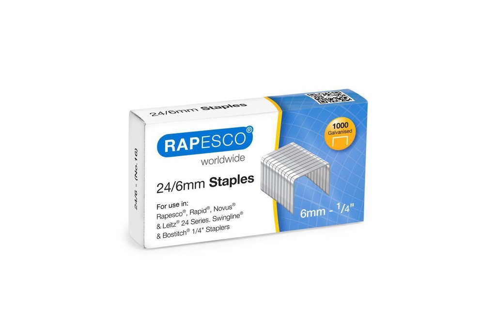 Rapesco Agrafe 24/6  1000 pièces