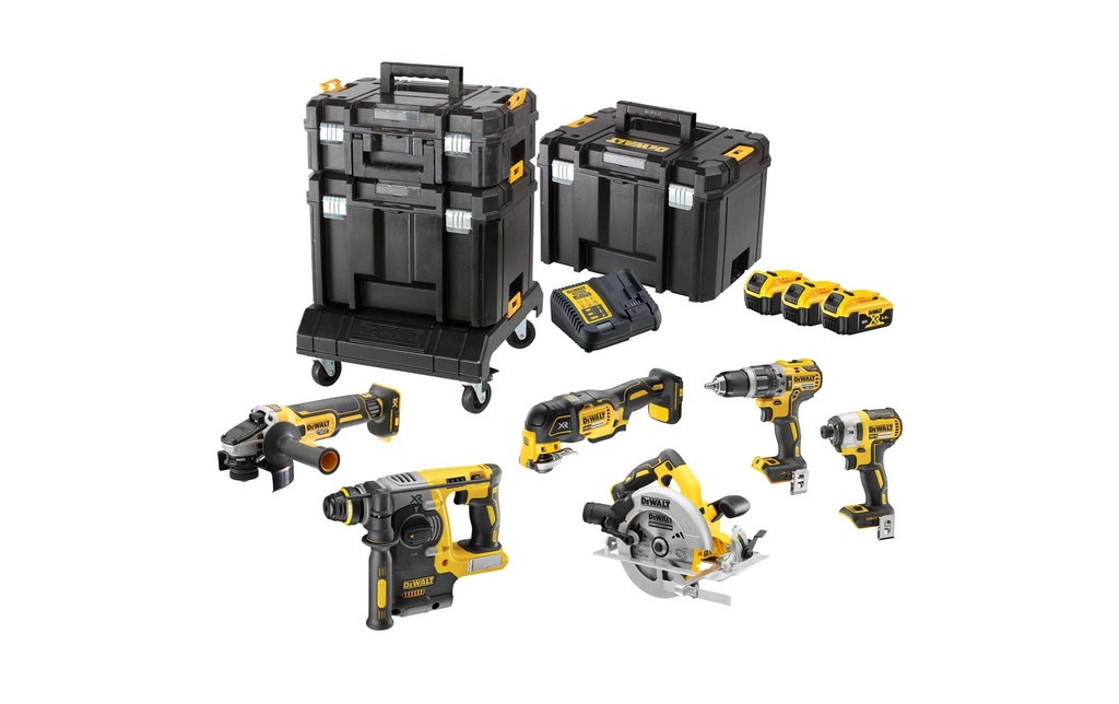 DEWALT Kits de machines sans fil 18 V avec 3 batteries 5.0 Ah DCK685P3T-QW