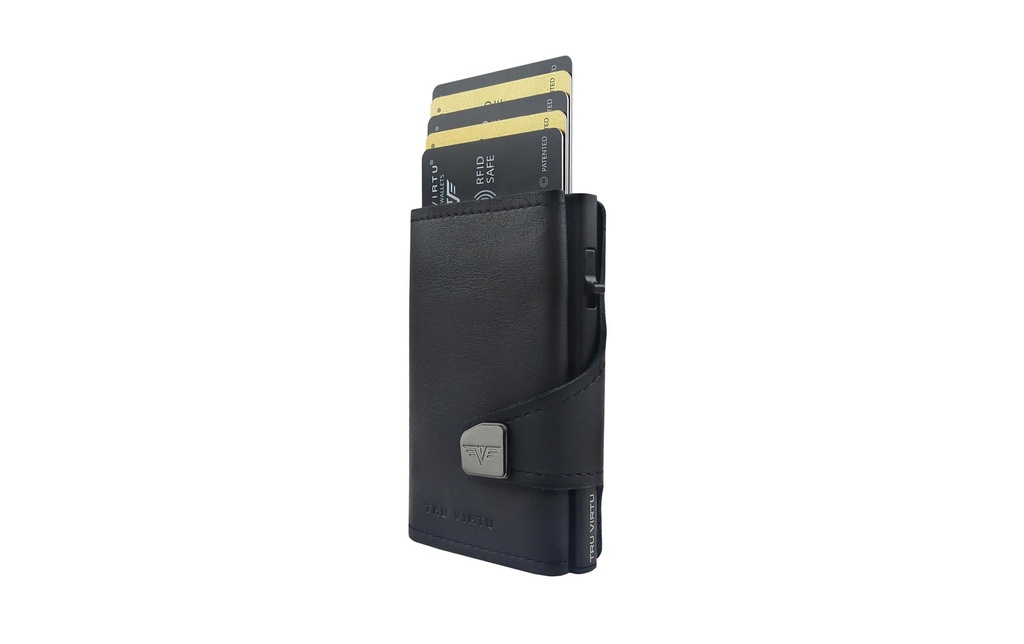 TRU VIRTU Portefeuille Click & Slide Coin Wallet