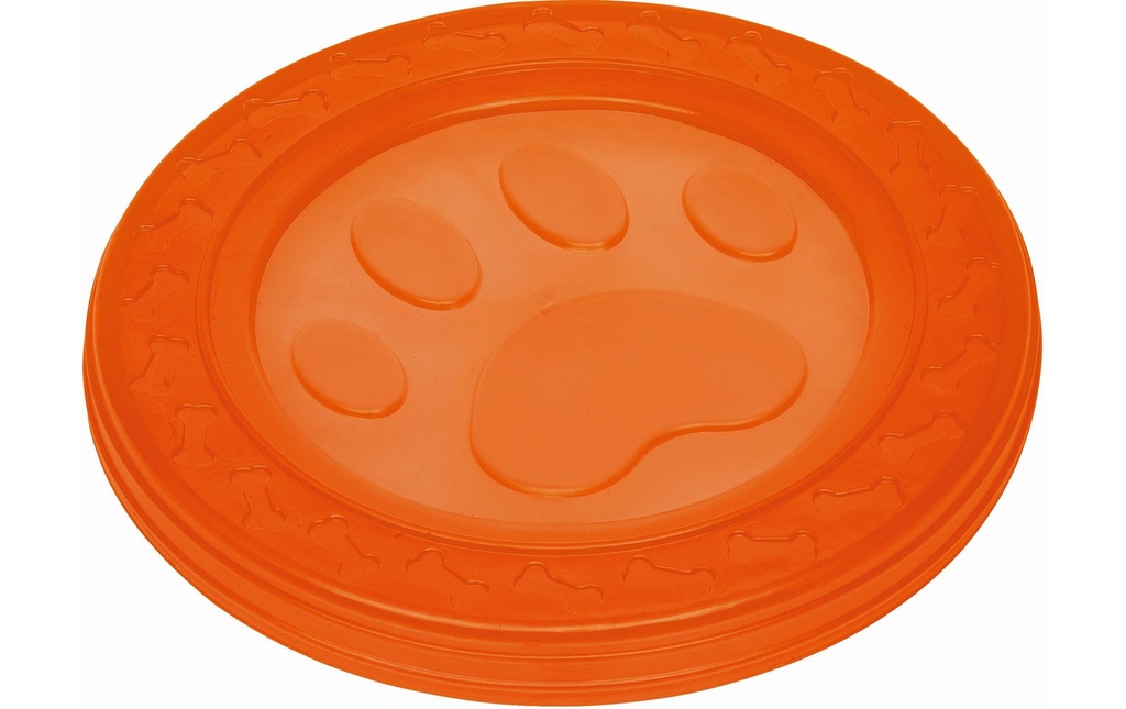 Nobby Jouet pour chien Fly-Disc Paw, Ø 22 cm, orange