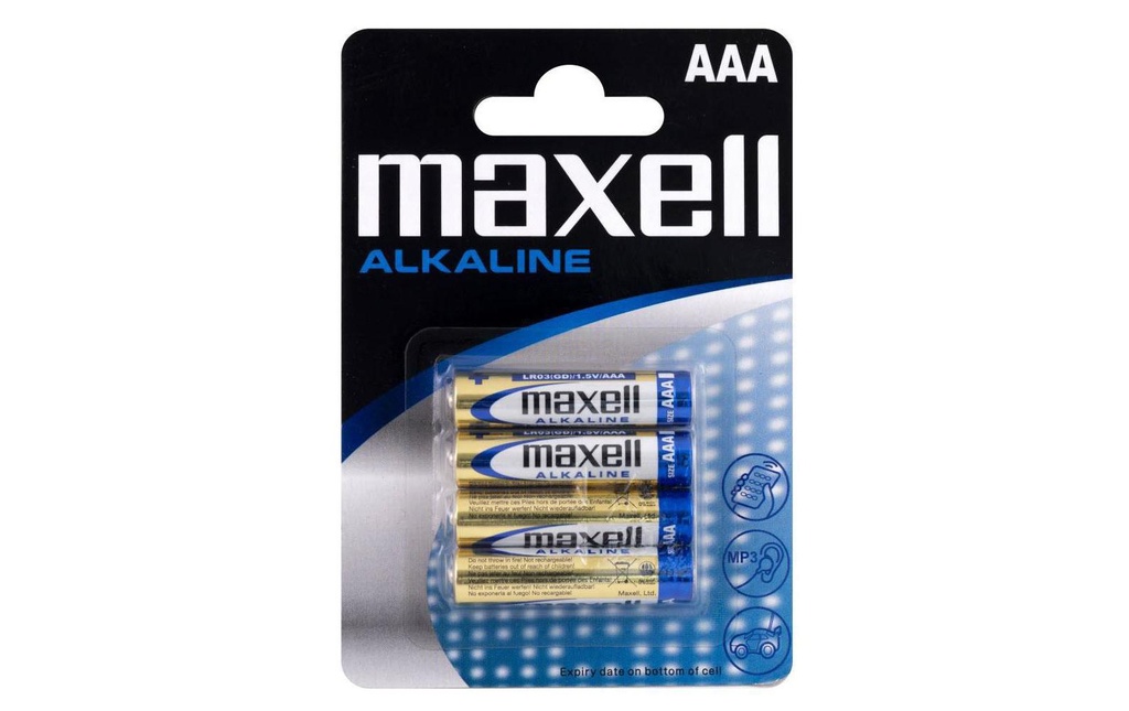Maxell Europe LTD. Pile Alkaline AAA , 4 Pièce/s