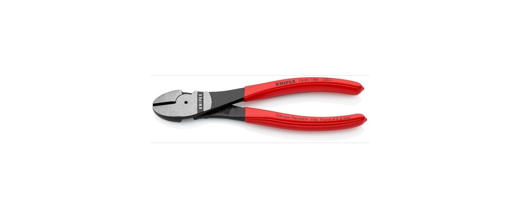 Knipex Pinces coupantes de côté à forte démultiplication 180 mm