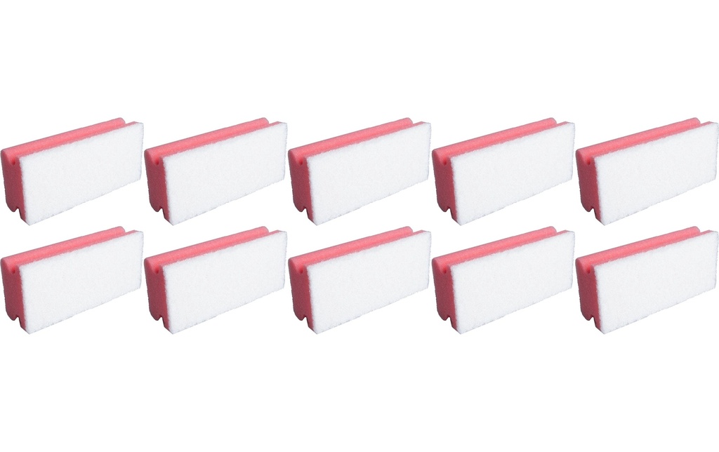Edi Baur Éponge Basic 10 Pièce/s, rouge/blanc