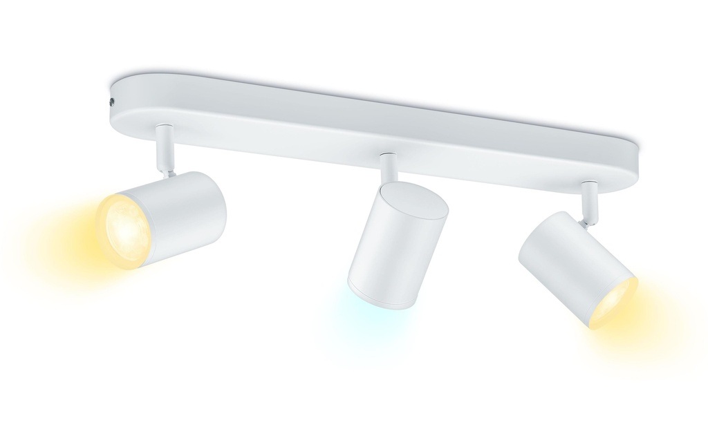 WiZ Spot encastré IMAGEO, 3 x 5 W, blanc, BT