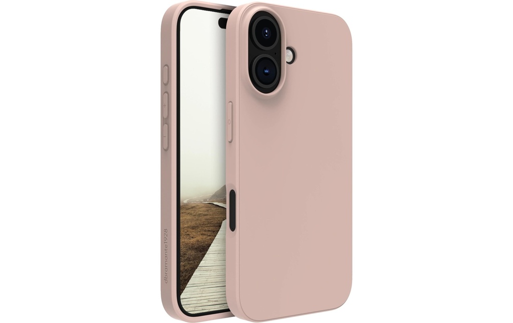 dbramante1928 Coque arrière Greenland iPhone 16 Plus Pink Sand