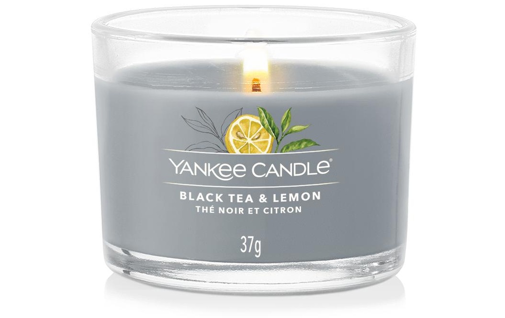 Yankee Candle Bougie parfumée Black Tea & Lemon 37 g