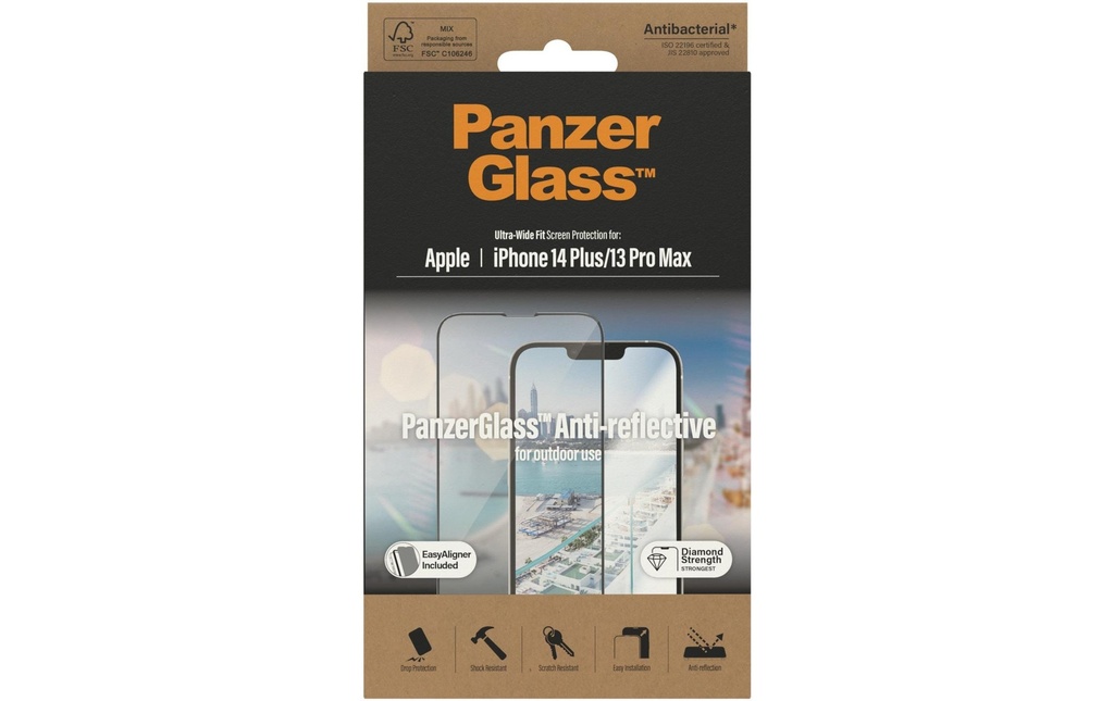 Panzerglass Protection d’écran Ultra Wide Fit Anti Reflective iPhone 14 Plus