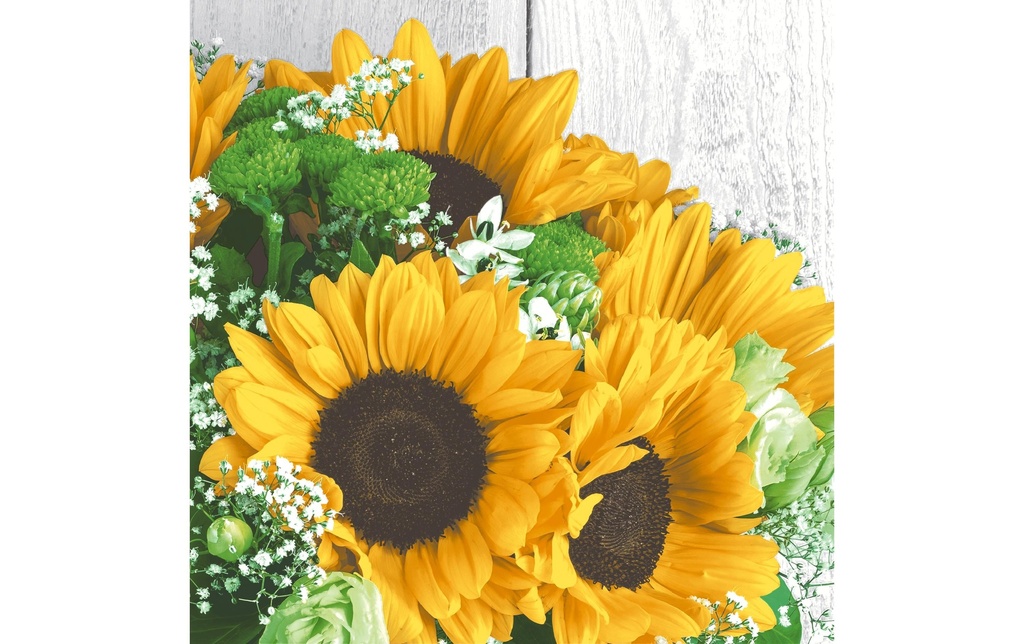 Paper + Design Serviettes Tournesol 33 cm x 33 cm, 20 Pièce/s