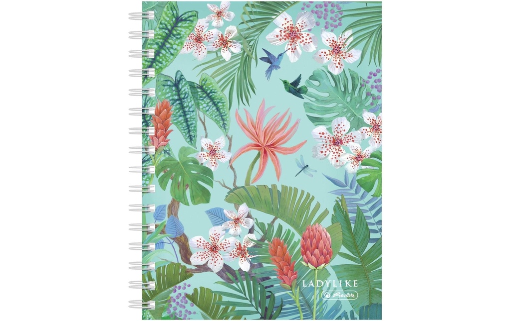 Herlitz Bloc-notes Livre à spirales Ladylike Jungle A5, 100 feuilles