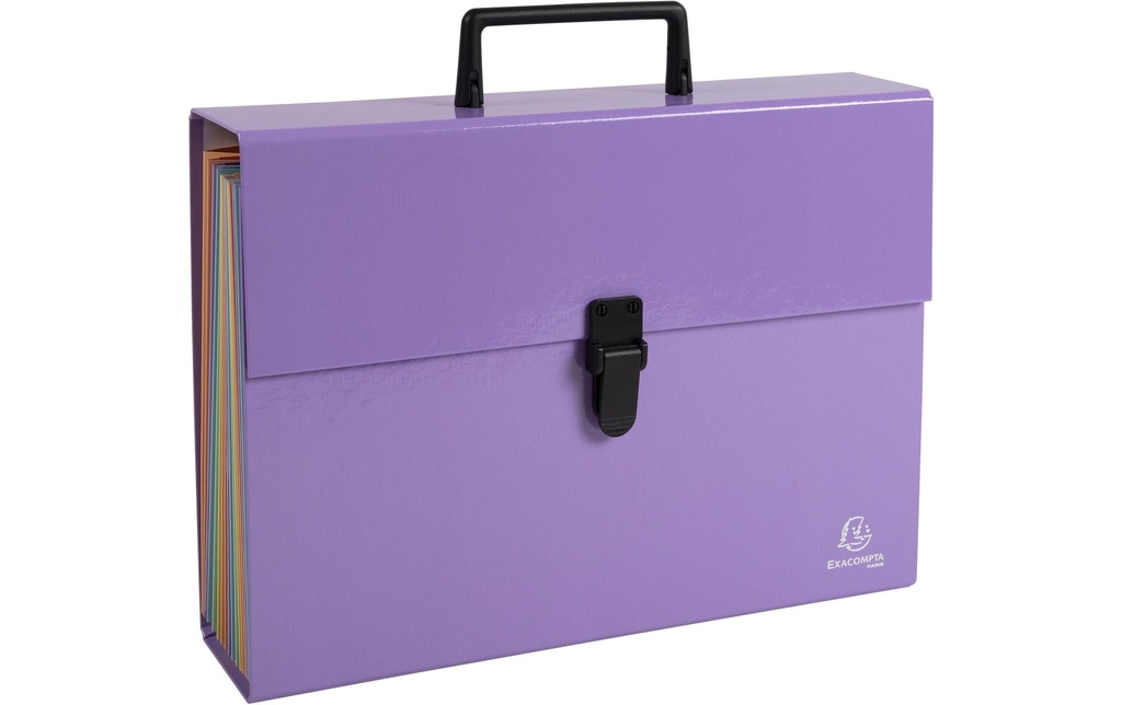 Exacompta Classeur à soufflet Aquarel Mauve