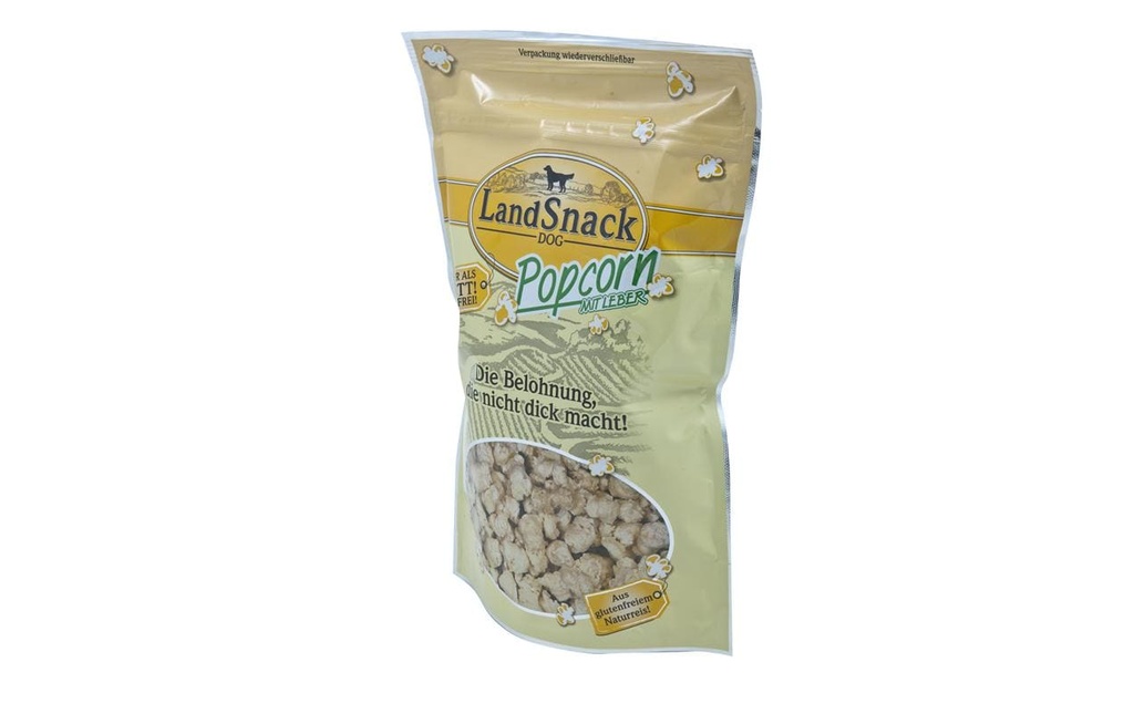 LandSnack Collation Dog Popcorn au foie, 100g