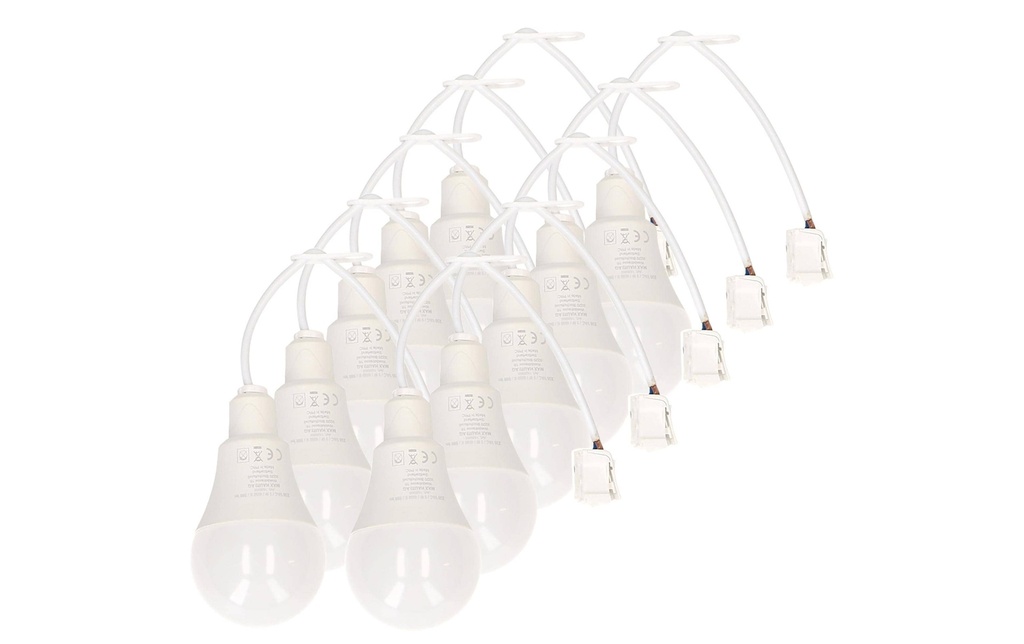 Max Hauri Lampe de chantier LED 4000K, 10 pièces